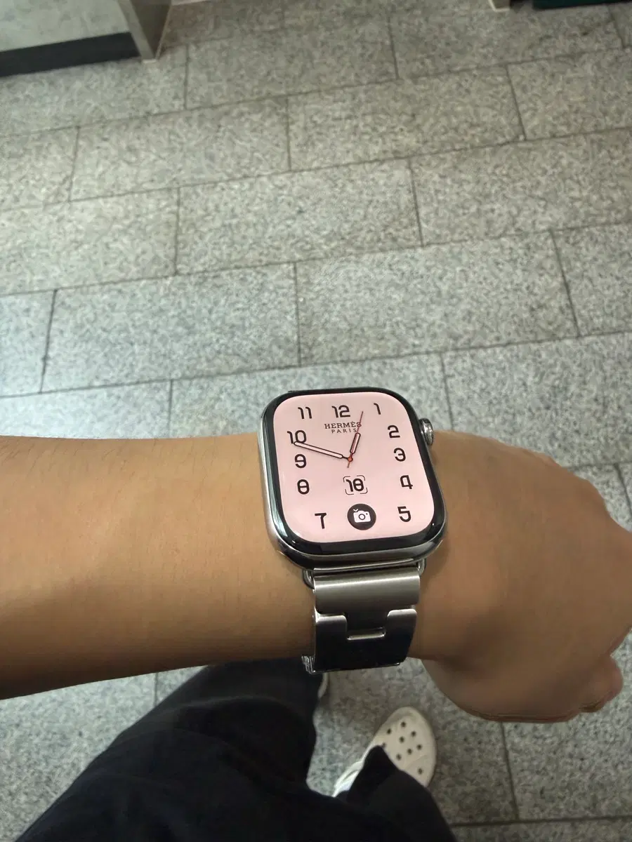 에르메스 애플워치 그랜드H 사티네 스트랩 42mm