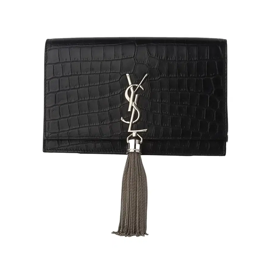 YSL 생로랑 452159 크로커다일 케이트 태슬 WOC 크로스백 35210