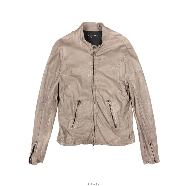 Street Leathers Mock neck leather jacket