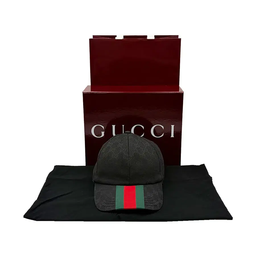 구찌 Gucci 789016 블랙 오리지날 볼캡 야구 모자 L