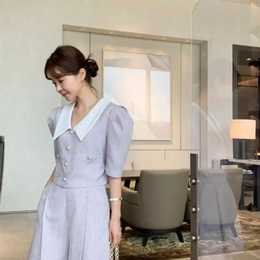 바이씨니 아이브 반바지 셋업