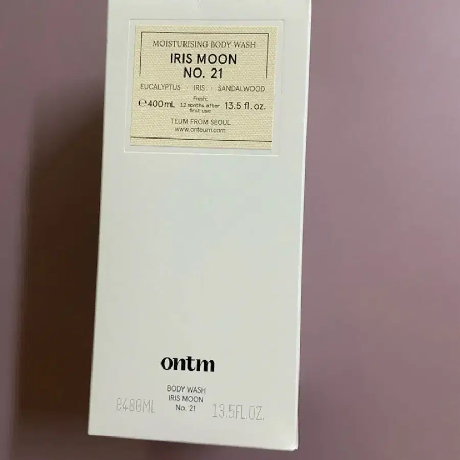 온틈 바디워시 아이리스 문 21 400ml 새상품