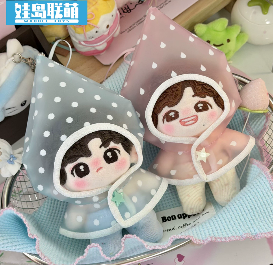 10cm 인형옷 도트 우비