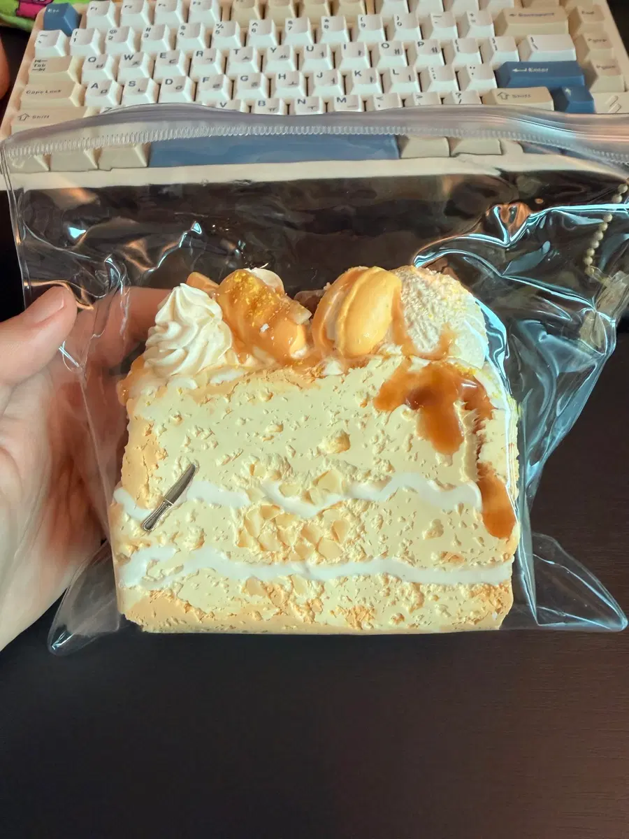 (민트) 7mo 카라멜 토스트 수제 말랑이
