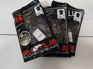 BURTLE 반팔 피케 셔츠 667 블랙 LL 3장 세트