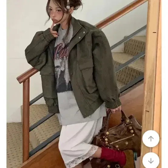 하이넥 스웨이드 자켓(남녀공용)