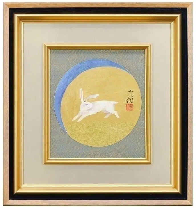 "초승달과 토끼 그림
