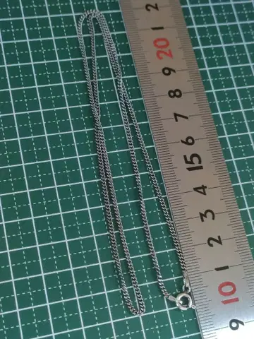 실버 925 소재 키헤이 체인 목걸이 49.5cm 폭 1.8mm 무게 4g 이탈리아제