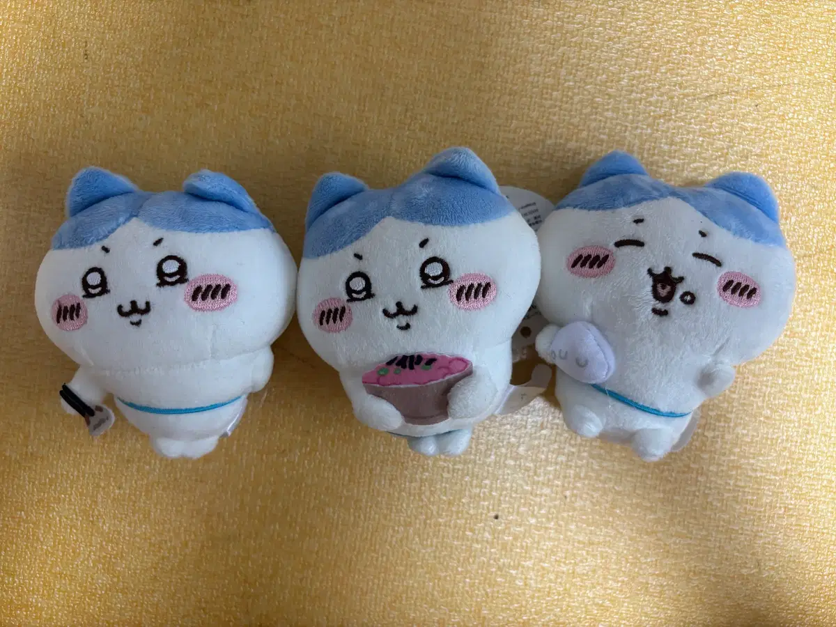 치이카와 하치와레 가득 투성이 마스코트 크레인 인형 누이 3종 일괄
