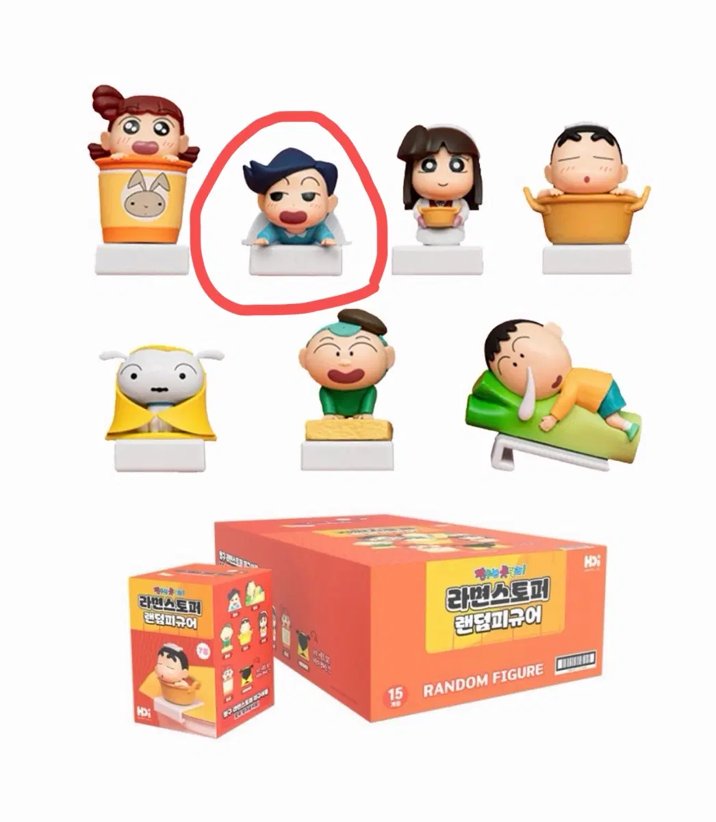 짱구 짱구는 못말려 라면 스토퍼 랜덤피규어 철수