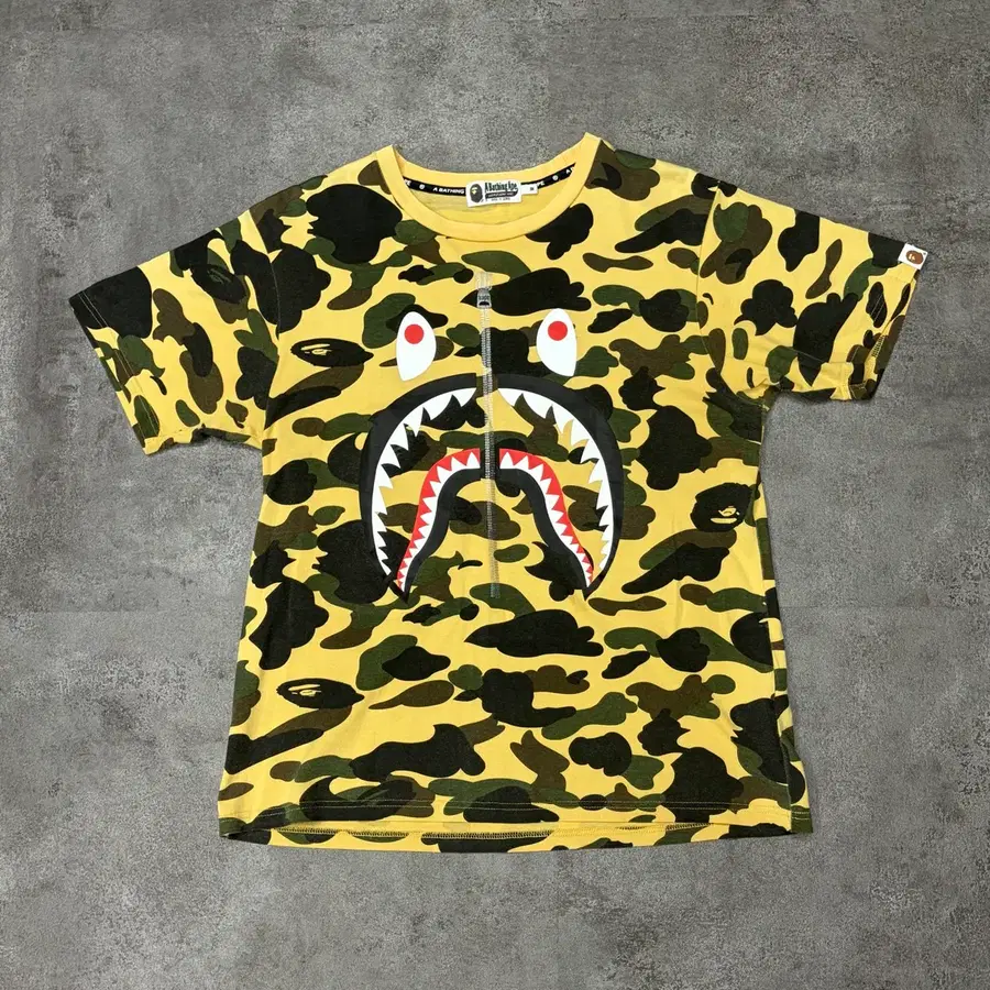 10s 베이프 BAPE 1st 카모 샤크 페이스 반팔 티셔츠