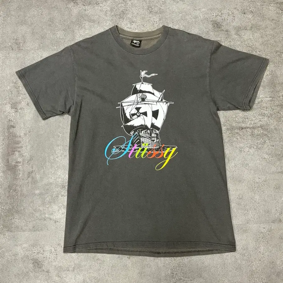 00s 스투시 STUSSY 쉽 Ship 그래픽 반팔 티셔츠