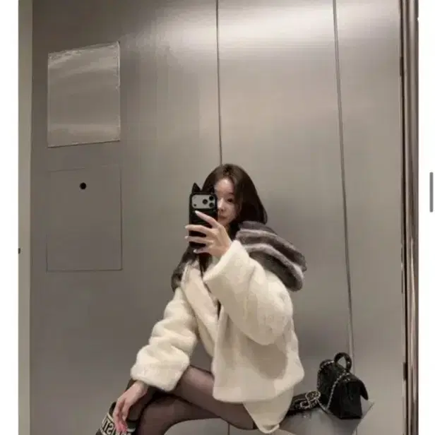14->6 페이크 친칠라 퍼 자켓 퍼자켓 수입의류 새상품급 로제드유