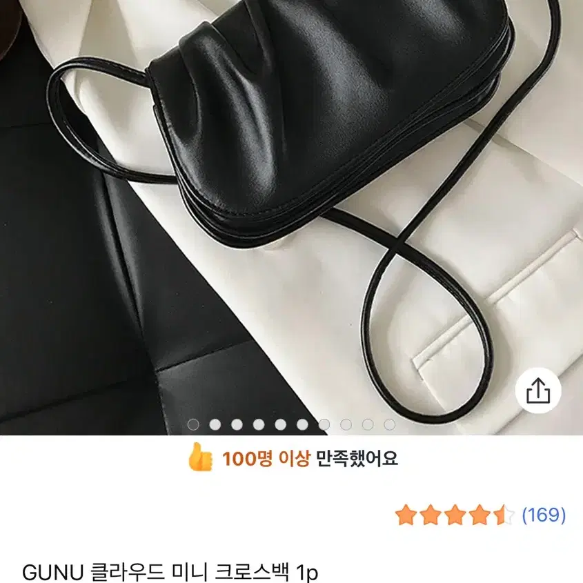 블랙 미니 크로스백
