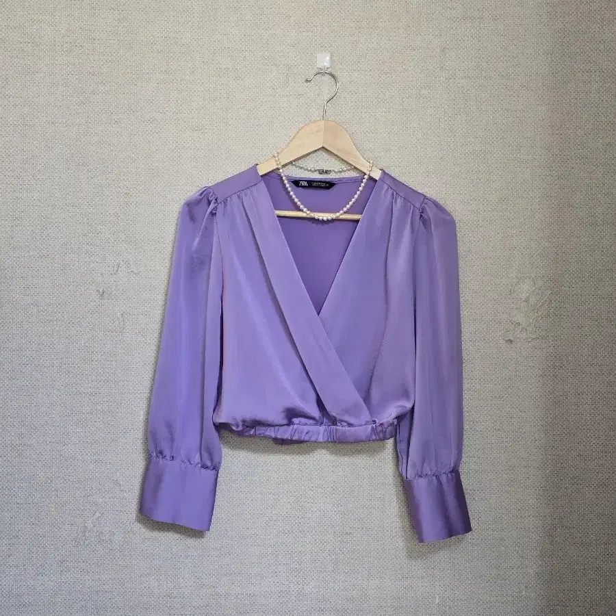 ZARA)자라 크롭 블라우스55