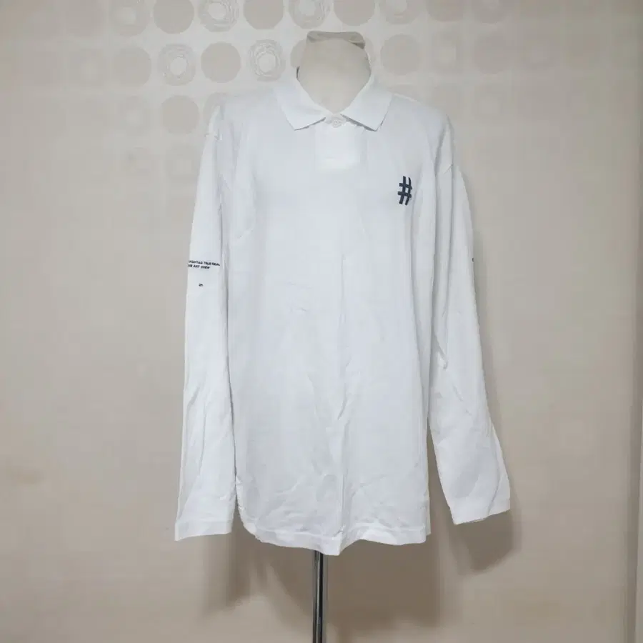 빈트릴 남성흰색카라티셔츠100 남성골프티셔츠100