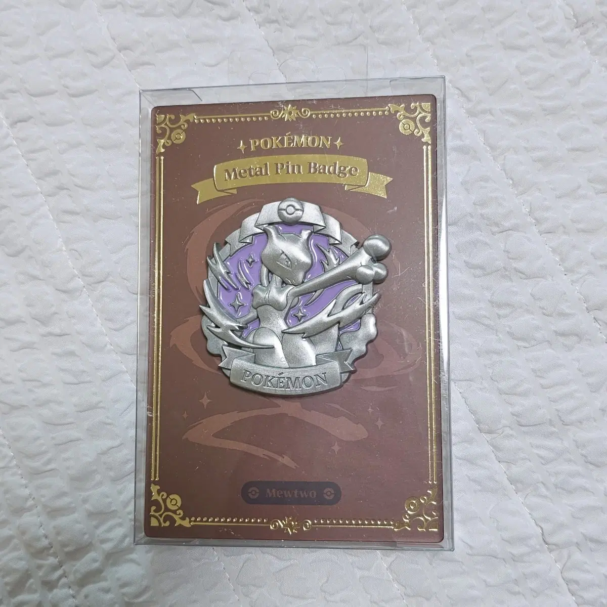 포켓몬 ETERNAL ANTIQUE METAL 뮤츠 금속 핀 뱃지