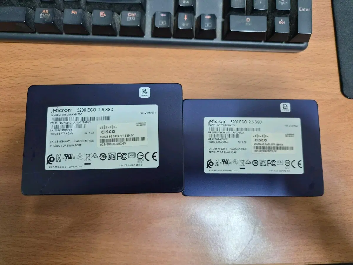 마이크론 5200 ECO SSD 960GB 팝니다.