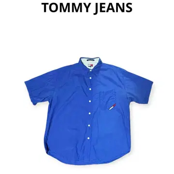 [ 빅 사이즈 ] 90s TOMMY JEANS 반팔 셔츠 XL
