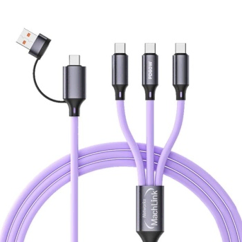 6in1 고속충전 Type-C+USB-A 멀티 케이블 1.2m