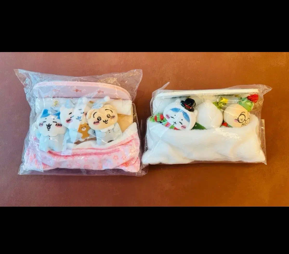 [2개일괄/택포10.1] 치이카와 하치와레 우사기 먼작귀 침대 파자마 오야스미 크리스마스 마스코트 인형 누이