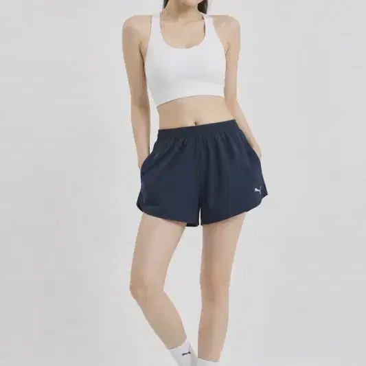 푸마 네이비 여자 28-30인치 반바지 O0681