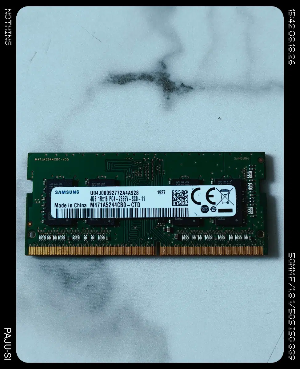 삼성 노트북용 DDR4 4기가 2666V