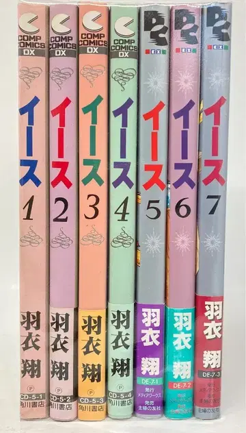 미디어웍스 전격코믹스 EX 하네고로 쇼 이스 전7권 세트