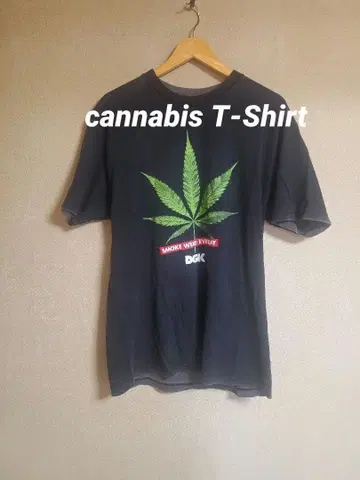 cannabis Ganja DGK T SHIRT SIZE L BLACK