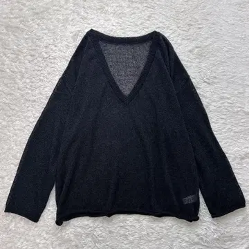 SeaRoomLynn PAPER KNIT 2way 루즈 상의 블랙