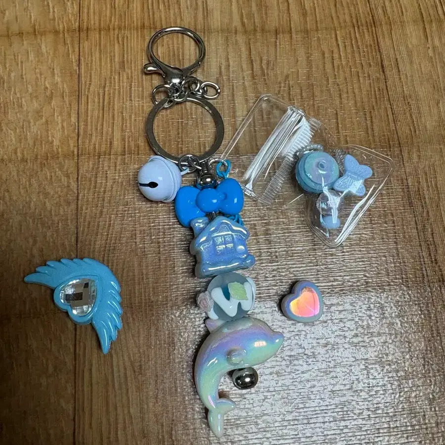 [diy]오로라 돌고래 키링 세트 블루만!!!