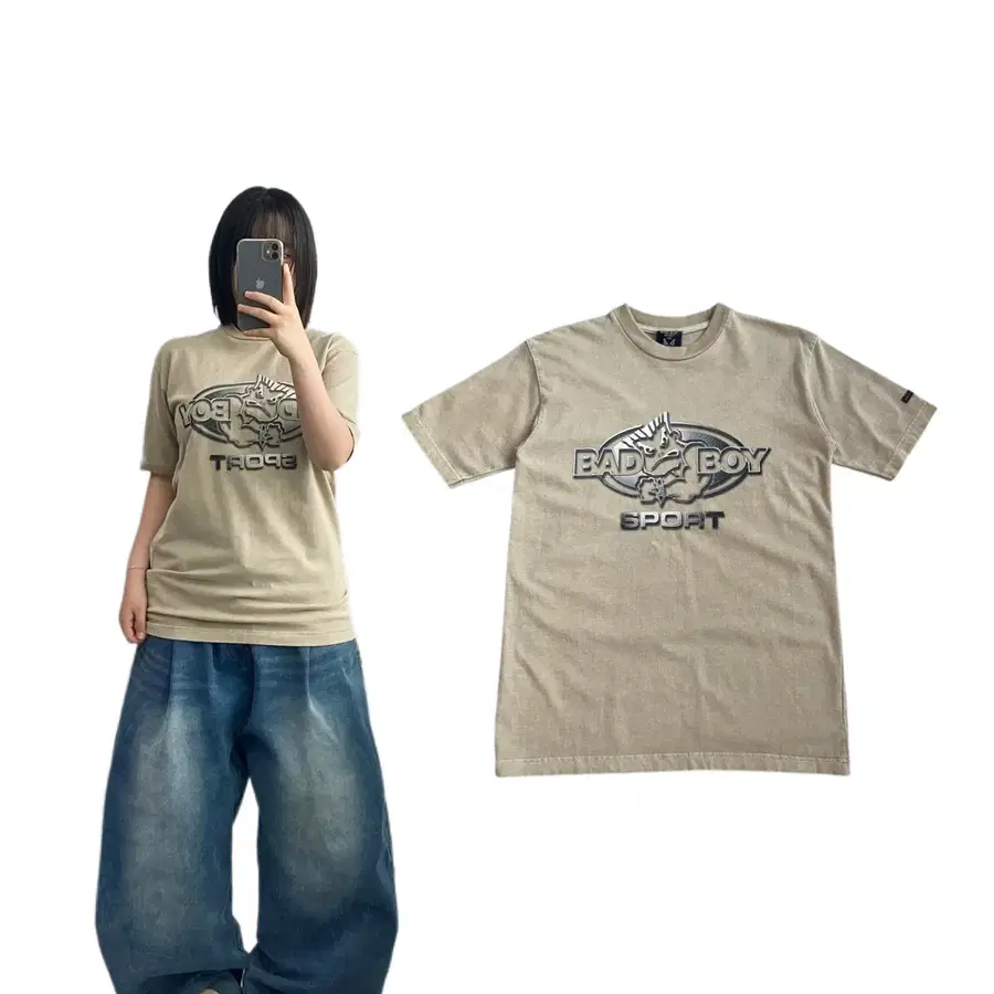 배드보이 90s 제팬 올드스쿨 빅로고 반팔 티셔츠