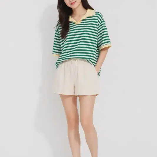 에잇컨셉 그린 여자 FREE 카라티 O0844
