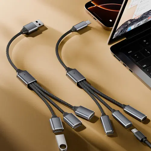 딜러가격(새상품)디큐브 USB-A타입 to A 3in1 케이블 변환 OTG젠더 분배케이블