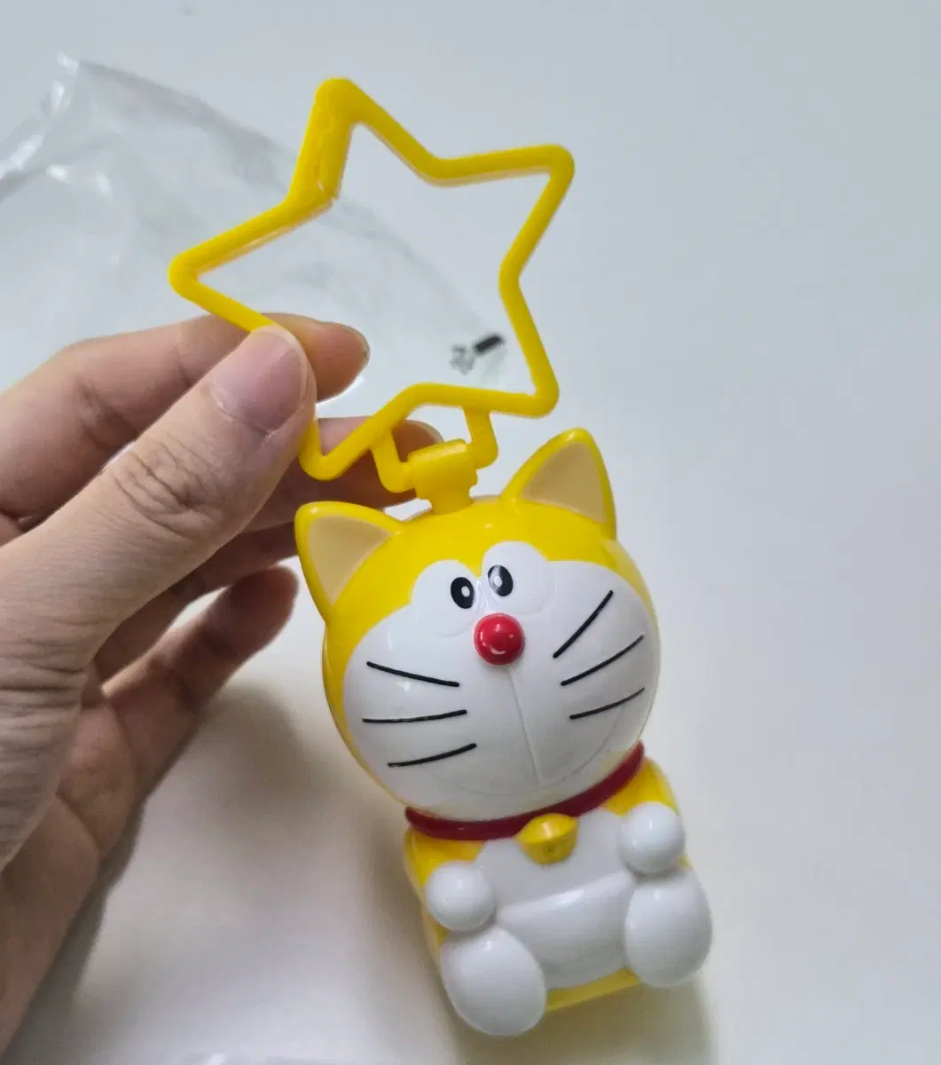 노랑 노란 도라에몽 노란색 키링/노몽이 피규어