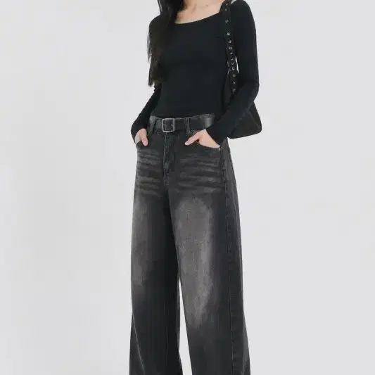 블랙 여자 30인치 청바지 O0694