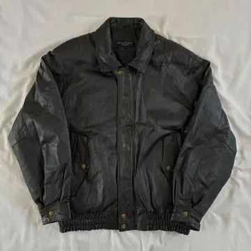 90s 빈티지 충전솜 가죽 자켓 짧은 기장 천연 가죽 아메카지 스트릿