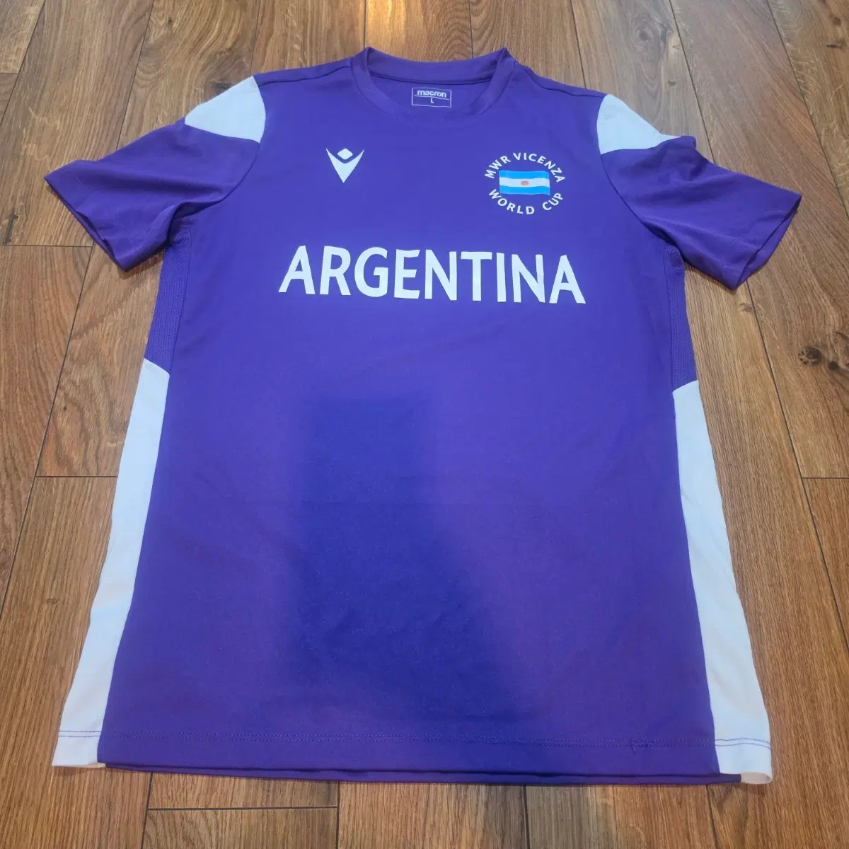 마크론 Argentina 축구 반팔져지 사이즈 L