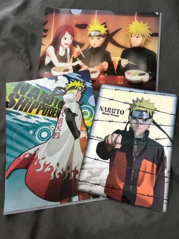 [초레어] 새상품 미개봉 NARUTO 클리어 파일 2장 책받침 1장 세트