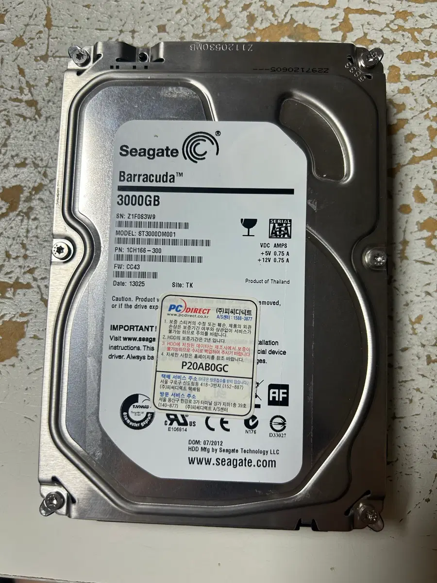 Seagate ST3000DM001 3TB