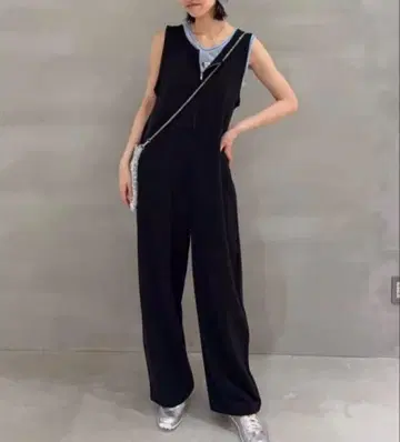 CIAOPANIC TYPY 프론트 ZIP 밑단 드로스트 올인원 블랙
