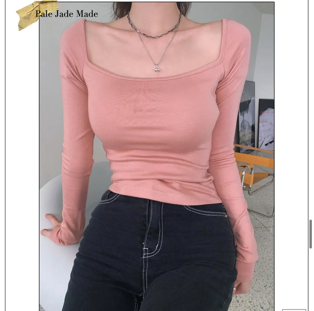 페일제이드 체리 목걸이
