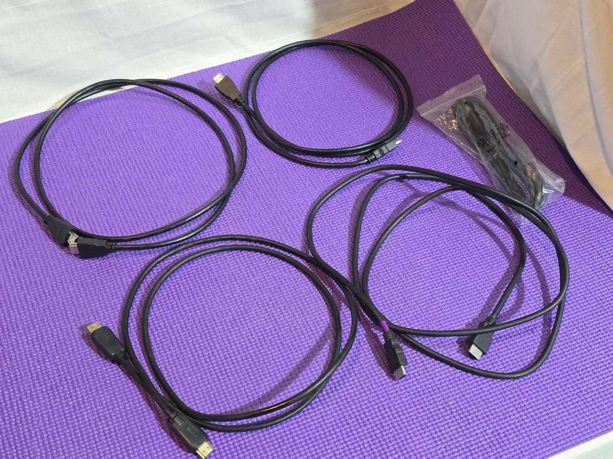 HDMI 케이블 모니터 TV 영상장치 케이블 1.5m 5개