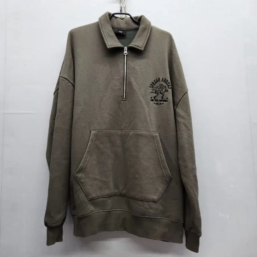 브라운브레스 카키 아노락 오버핏 맨투맨 M(2XL)