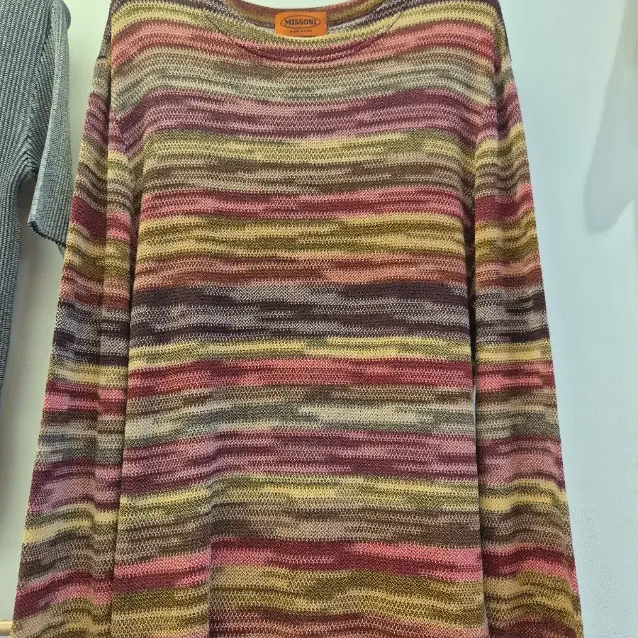 미쏘니(Missoni) 멀티컬러 라운드넥 니트(정품)