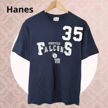 Hanes FALCONS 35 티셔츠 네이비 칼리지 S 160 키즈