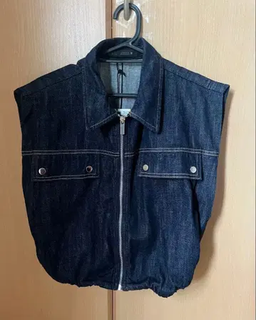 택 포함 새상품 ZARA 자라 데님 베스트 M 사이즈