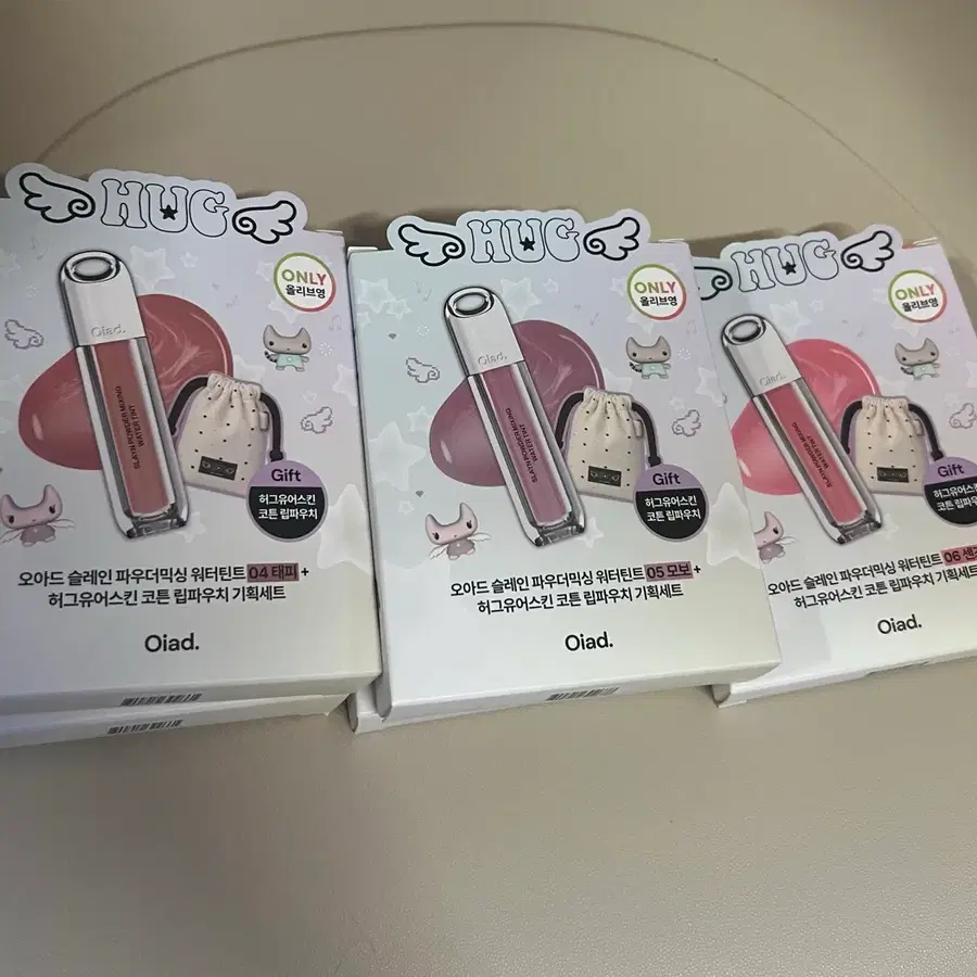 새상품) 오아드 슬레인 파우더믹싱 워터틴트 허그유어스킨 올영 립파우치 기획세트