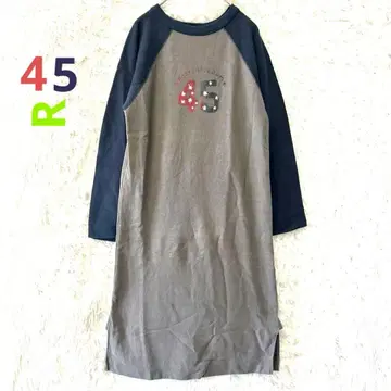 45R 인기 래글런 롱 원피스 45 로고 S~M 사이즈