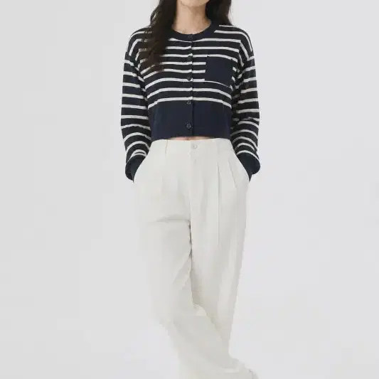 네이비 여자 FREE 가디건 O0872